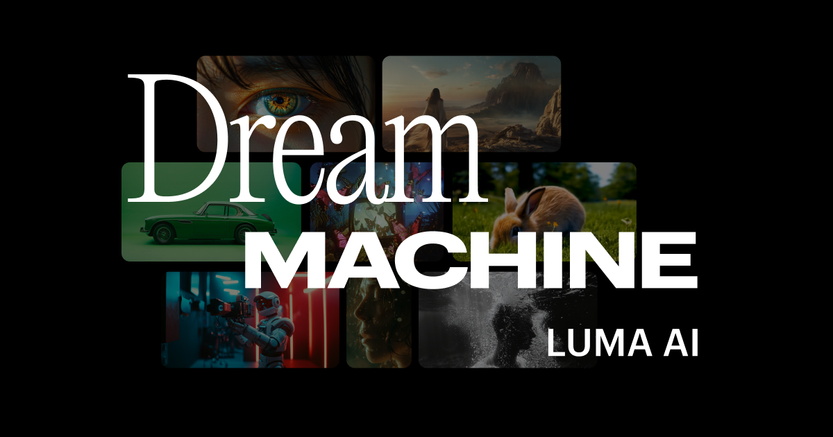 Luma Dream Machine homepage